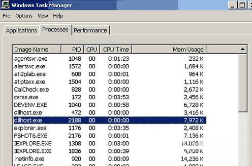 windows7纯净版系统dllhost.exe占用大内存,dllhost.exe 病毒能删除吗