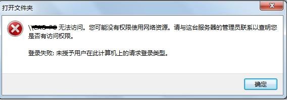 ghost win7系统共享出现无法访问你可能没有权限使用网络资源的解决方法