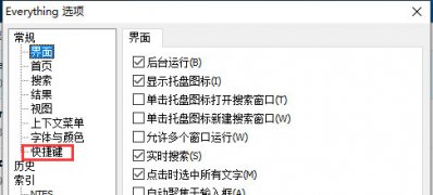 Windows10系统everything自定义快捷键的方法